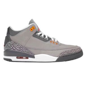 NIKE Air Jordan 3 Retro 'Cool Grey' Sneakers Size 10.5